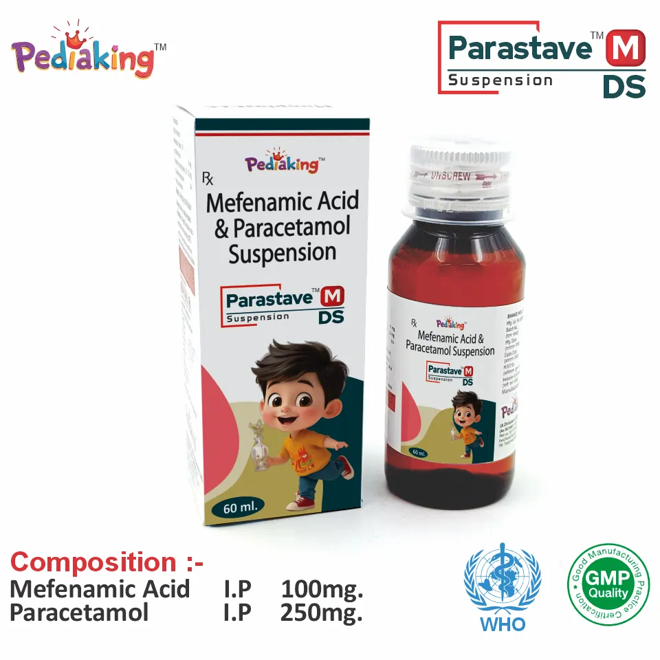 Mefenamic Acid 100mg Paracetamol 250mg Syrup from Top Pharma Company in India